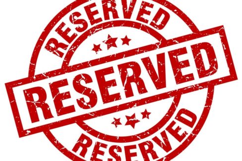 reserved round red grunge stamp